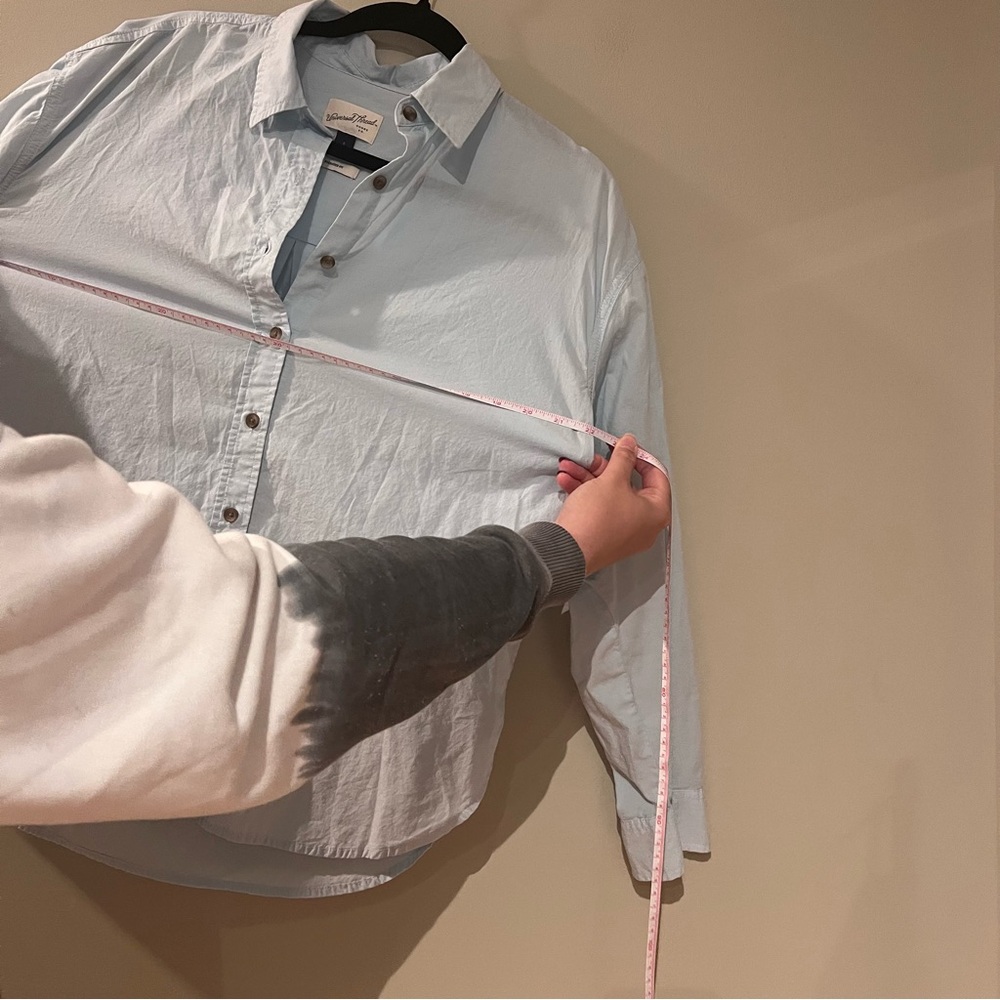 Universal Thread Light Blue Button Down Top - Picture 5 of 6